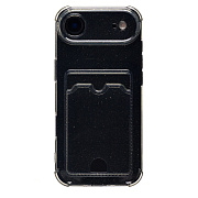 Чехол-накладка - SC300 с картхолдером для "Apple iPhone 17 Air" (black)