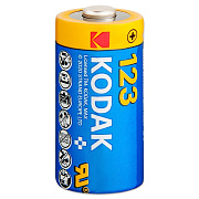 Батарейка 123 Kodak MAX CR123A (1-BL) (6/12) 