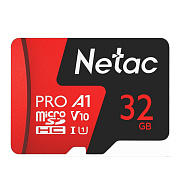 Карта флэш-памяти MicroSD 32 Гб Netac P500 Extreme Pro UHS-I (100 Mb/s) без адаптера (Class 10)