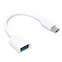 Переходник USB (м) - Type-C (п) RockBox 10см (white)