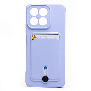 Чехол-накладка - SC304 с картхолдером для "Honor X7c" (light violet) (238285)
