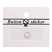 Наклейка Touch стикер-кнопка для Apple iPhone 5 (white/gold) (white/gold)