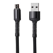 Кабель USB - micro USB Kurato RORI-M500  100см 2,4A  (black)