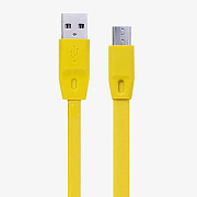 Кабель USB - micro USB Brera Black Diamond 7,5W 100см 1,5A  (yellow)