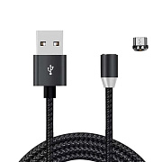 Кабель USB - micro USB - M600 магнитный (тех.уп) 10W 100см 2A  (black)