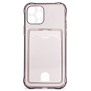 Чехол-накладка - SC276 с картхолдером для "Apple iPhone 12 Pro" (black)