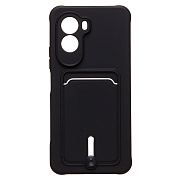Чехол-накладка - SC304 с картхолдером для "Xiaomi Poco M7 Plus" (black) (241668)