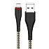Кабель USB - Apple lightning Borofone BX25 Powerful 12W 100см 2,4A  (black)