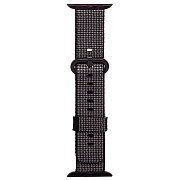 Ремешок - ApW Sport Apple Watch 42/44/45/49 mm нейлон на пряжке (black)