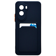 Чехол-накладка - SC337 с картхолдером для "Xiaomi Poco M7 4G" (dark blue) (241691)