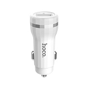 Адаптер Автомобильный Hoco Z27A 1USB/5V/3A QC3.0 (white)