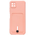 Чехол-накладка - SC304 с картхолдером для "Samsung SM-A226 Galaxy A22s 5G" (light pink) (208725)