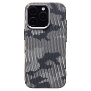 Чехол-накладка Luxo Creative PC  для "Apple iPhone 16 Pro" (126) (black/gray)