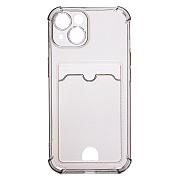 Чехол-накладка - SC276 с картхолдером для "Apple iPhone 14" (black)