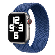 Ремешок - ApW14 Apple Watch 42/44/45/49 mm текстиль (L) (blue)