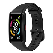 Ремешок - Honor Band 6 силикон на кнопке (black)