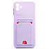 Чехол-накладка - SC315 с картхолдером для "Samsung SM-A045 Galaxy A04" (light violet) (214454)