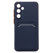 Чехол-накладка - SC337 с картхолдером для "Samsung Galaxy A55" (dark blue) (228815)