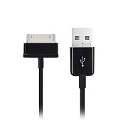 Кабель USB - Samsung 30-pin Glossar P1000  100см 1,5A  (black)