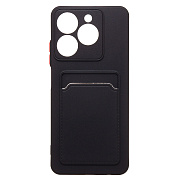 Чехол-накладка - SC337 с картхолдером для "Realme C63 4G" (black) (236928)