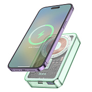 Внешний аккумулятор Hoco Q14A Ice Crystal PD20W SafeMag 10000mAh Type-C/Type-C/SafeMag (blue)