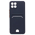 Чехол-накладка - SC315 с картхолдером для "Infinix Smart 6 HD" (dark blue)