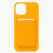 Чехол-накладка - SM005 SafeMag Wallet Case для "Apple iPhone 12/iPhone 12 Pro" (golden orange)