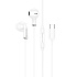 Проводные наушники с микрофоном вкладыши Borofone BM89 Surpass Type-C (iP15)  (white)