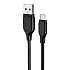 Кабель USB - micro USB Borofone BX42 Encore silicone 12W 100см 2,4A  (black)