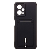 Чехол-накладка - SC304 с картхолдером для "Xiaomi Redmi Note 12 5G Global" (black) (218009)