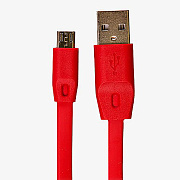 Кабель USB - micro USB Brera Black Diamond 7,5W 100см 1,5A  (red)
