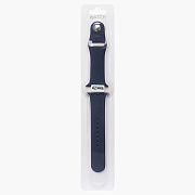 Ремешок - ApW Sport Band Apple Watch 42/44/45/49 mm силикон на кнопке (S) (midnight blue)