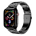 Ремешок - ApW36 металл блочный на застежке Apple Watch 38/40/41 mm (black)