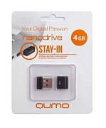 Флэш накопитель USB  4 Гб Qumo Nanodrive (black) 