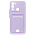 Чехол-накладка - SC315 с картхолдером для "infinix HOT 12i" (light violet)