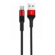 Кабель USB - micro USB Borofone BX21 Outstanding 12W 100см 2,4A  (red)