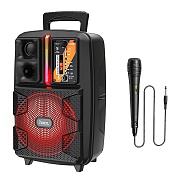 Портативная акустика напольная Hoco BS37 Dancer, микрофон (повр. уп.) (black)