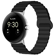 Ремешок - WB32 Универсальный 20мм силикон на магните (black)