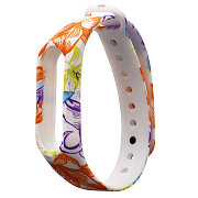 Ремешок - WB13 Xiaomi Mi Band 2 силикон на кнопке (03) (регулируемый) (azure)
