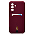 Чехол-накладка - SC304 с картхолдером для "Samsung Galaxy A17 4G" (bordo) (241650)