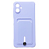 Чехол-накладка - SC304 с картхолдером для "Samsung Galaxy A06" (light violet) (235677)