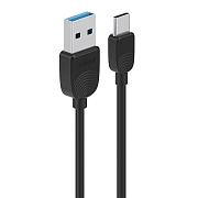 Кабель USB - Type-C Celebrat SKY-2T  100см 2,4A  (black)