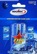 Аккумулятор AA Космос HR6 (2-BL) Ni-MH 2300 mAh (24/288)