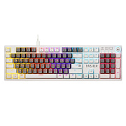 Клавиатура Defender Dasher GK-472 104кн, YH красн, 1.5м, (механическая) (gray/white)