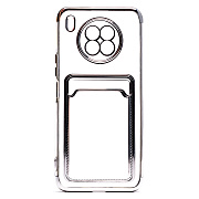 Чехол-накладка - SC305 с картхолдером для "Honor 50 Lite/nova 8i" (silver)