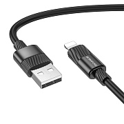 Кабель USB - Apple lightning Borofone BX106  100см 2,4A  (black)