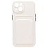 Чехол-накладка - SC315 с картхолдером для "Apple iPhone 14" (white) (214389)