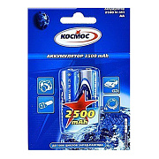 Аккумулятор AA Космос HR6 (2-BL) Ni-MH 2500 mAh (24/288)