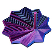 Антистресс игрушки - 3D Пирамида 15см (light violet)