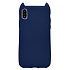 Чехол-накладка - SC129 для "Apple iPhone X/iPhone XS" (dark blue) ..